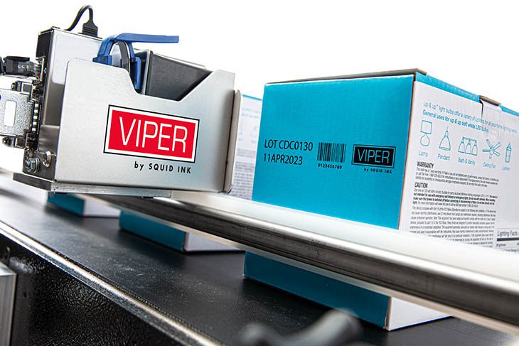 Squid Ink Coding Marking Viper Thermal Inkjet Printer Coated Corrugate