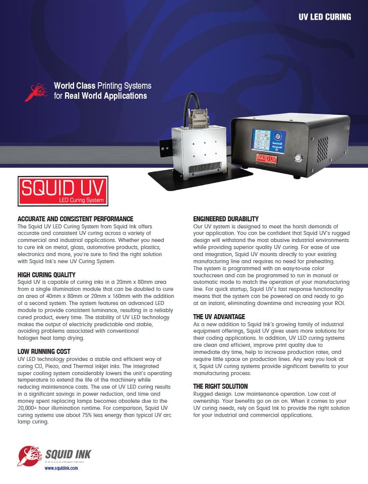 Air Cooled UV LED brochure